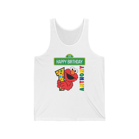 Elmo Birthday Bash Family Tanks