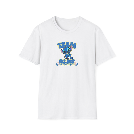 🌊 Team Blue Stitch Baby Reveal T-Shirt 🌊