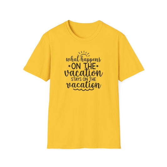 🍹🌴 What Happens on the Vacation Stays on the Vacation Tee 😎✈️