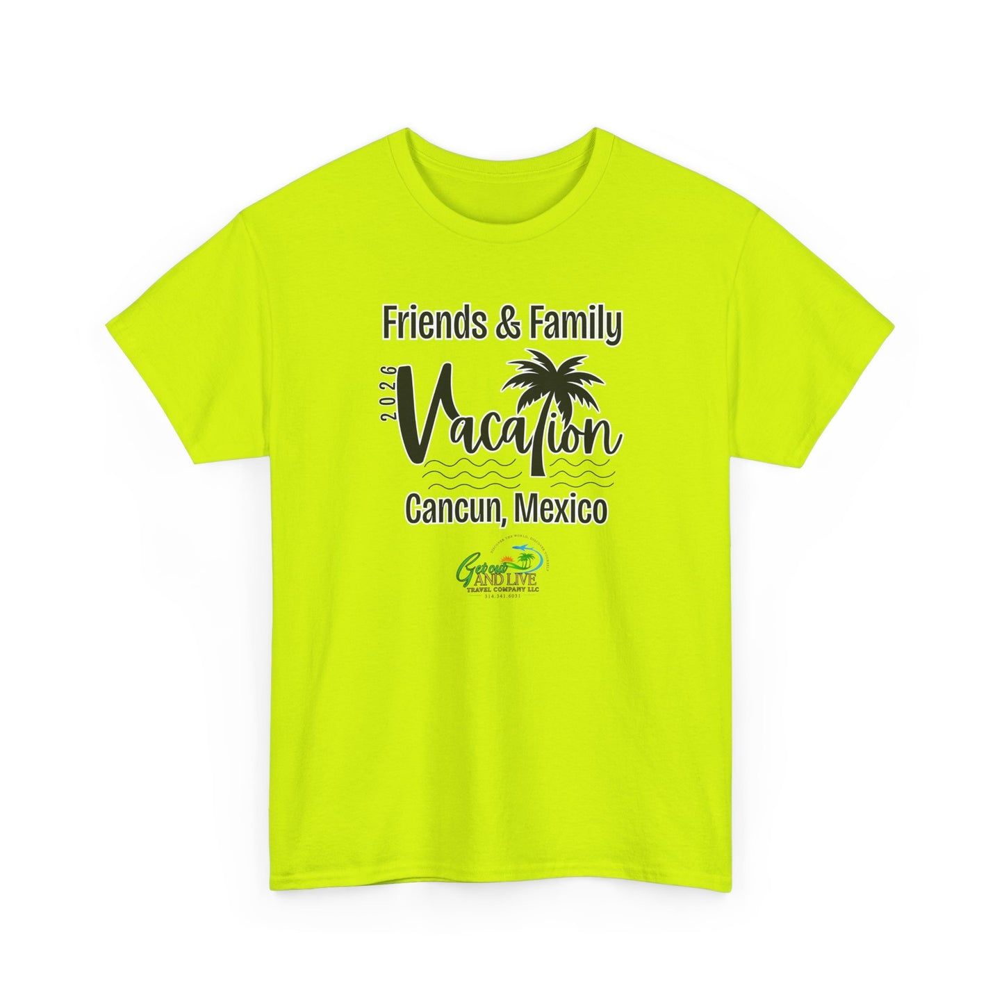🌴💚 Friends & Family Vibes: Cancun 2026 Vacation Tee ✈️🌊