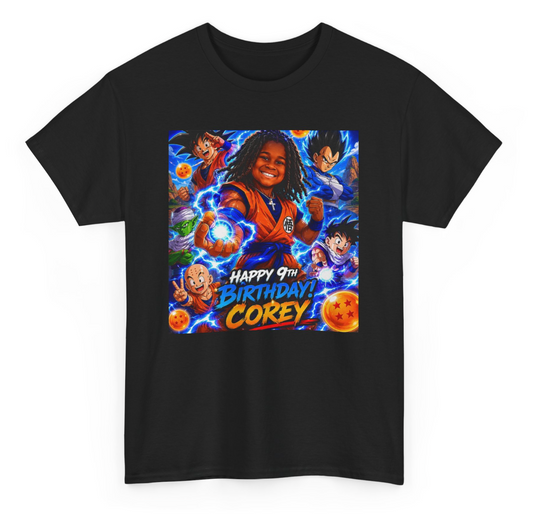 Corey's Dragon Ball Z 9th Birthday Tee ⚡🐉