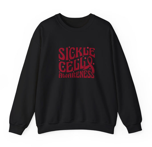 🔥 Sickle Cell Awareness Warrior Sweatshirt – Bold & Fearless