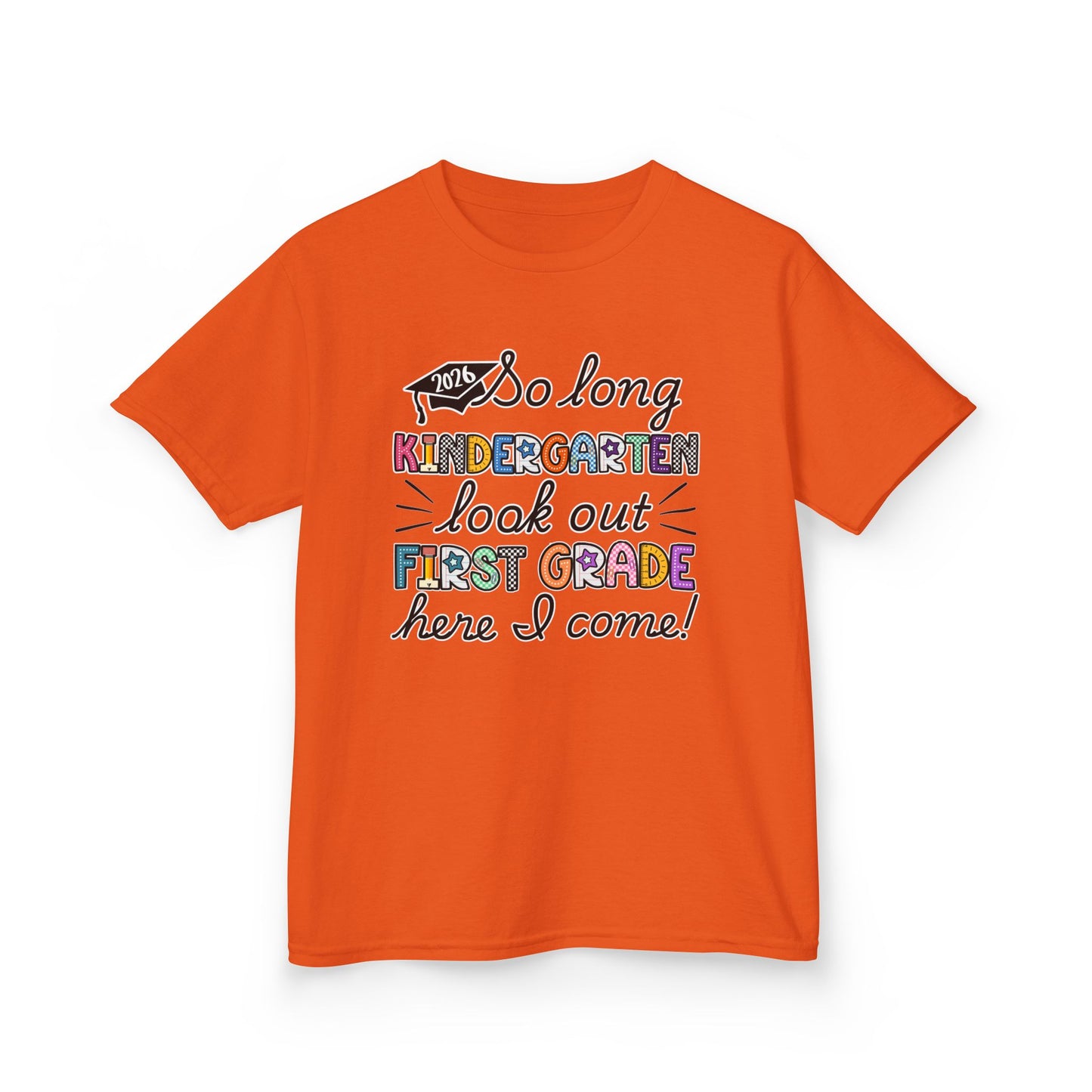 🎓✨ “So Long Kindergarten – First Grade Here I Come!” Graduation Tee-MS. MOORE (Front & Back Design) (Copy) (Copy)
