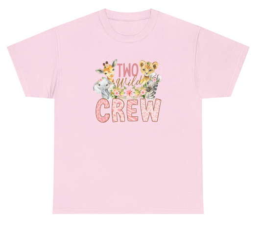🎉 “Two Wild Crew” Personalized Birthday Tee – For the Grown-Ups Who Party Just as Hard! 🎉