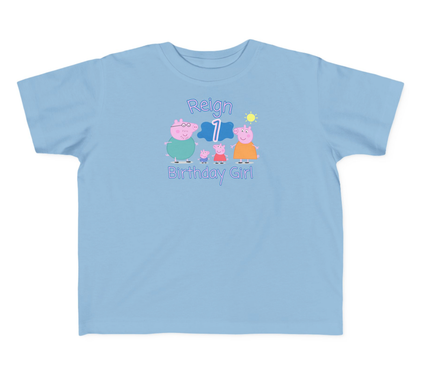 1st Birthday Peppa Pig Family Matching T-Shirt Set