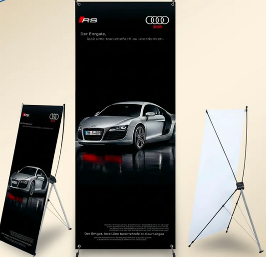 🔥 Custom X-Banner (30" x 69") – Your Brand, Bold & Unmissable! 🔥