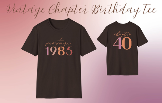 Vintage Chapter Birthday Tee